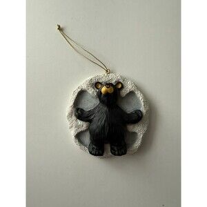 Big Sky Carvers by Jeff Fleming Bearfoots "Snow Angel Fun" Christmas Ornament